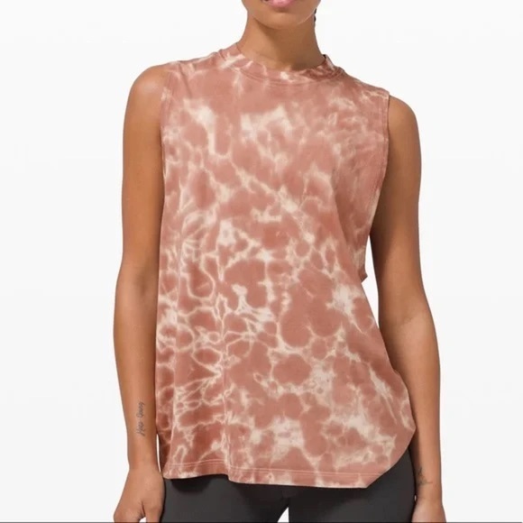 Lululemon All Yours Tank *Tie Dye in Marmoleado Tie Dye Ancient Copper Size 10 - Picture 1 of 6